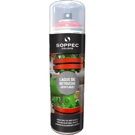 Laque de retouche acrylique 400ml - RAL 6005 vert mousse - Soppec