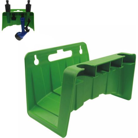 Porte-rangement pour tuyau d'eau Rack Hose: Compact, PP résistant avec manche intégré, design anti-nœud pour jardin et nettoyage (23X17X14CM, 1PC) (1/5)