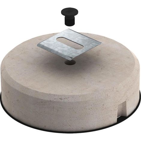 OBO Bettermann Set di fissaggio per canaline comprensivo di pietra FangFix 295x295x84, 5403101