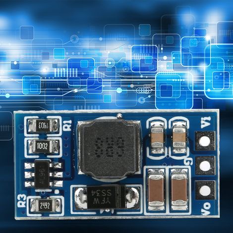 2 modules élévateurs de tension CC-CC pour moteur LED 7 W 2,6-5,5 V vers 5 V 6 V 9 V 12 V ND0412SA (sans broche 9 V) (1/5)