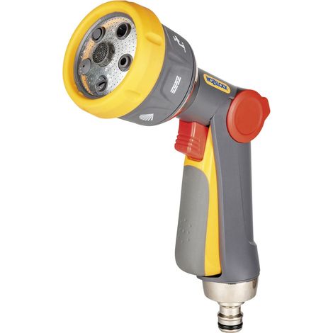 Hozelock Metal Multi Plus Spray Gun Rose Head Garden Watering 5 Spray Patterns