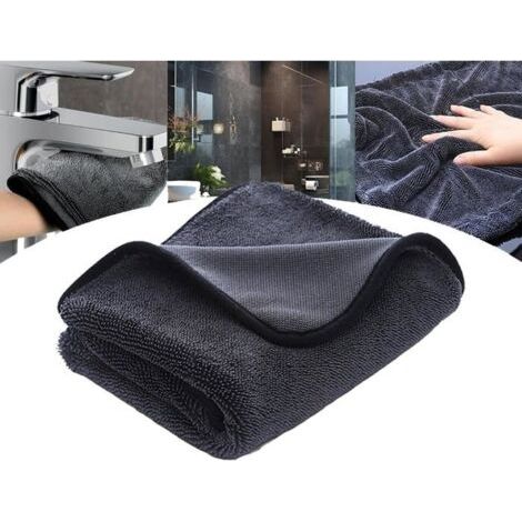 Clean Top Chiffon De Nettoyage, Total Clean Chiffon Micro Fibre Xxl, Pour Cabine De Douche, Voiture, Maison(40x60cm) (1/4)