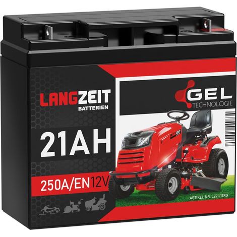 Langzeit Gel Rasentraktor Batterie 21Ah 12V (1/4)