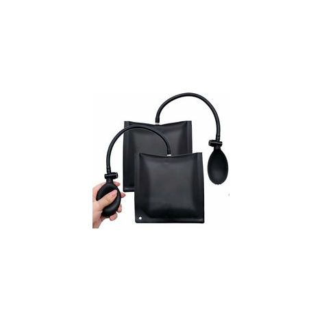 2x Coussin gonflable en forme de coin avec pompe intégrée – Charge maximale 200 kg – Pour surélever meubles, portes, fenêtres et véhicules – Outil d’ajustement précis et stable (1/5)