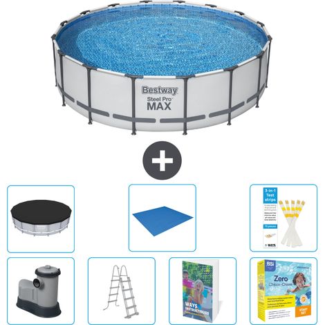 Bestway Steel Pro MAX Rund - 488x122 cm - 8-teilig S546