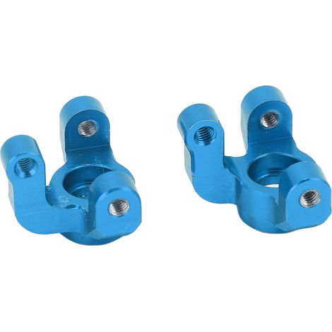 2 pièces de direction avant en aluminium pour Losi Mini T 2.0 2WD 1/18, bras de direction métalliques bleus pour camion RC (1/5)