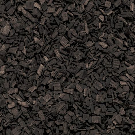 Galamio Hackschnitzel Holzdekor Schwarz 5-60 mm 60l x 12 Sack