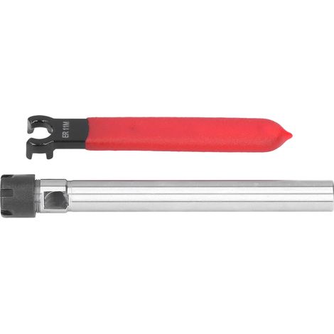 Rallonge droite longue pour porte-pince de serrage CNC, serrage 1-7 mm avec clé C12-ER11M-100L 100 mm (1/5)