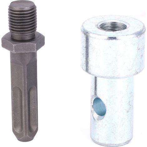 Adaptateur de foret carré à 4 fosses pour marteau électrique à outil de connecteur de tarière de terre (1/5)