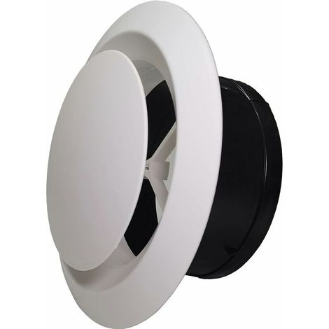 SHINING HOUSE Rundes Deckenlüftungsgitter für die Kanalisierung, 150 mm verstellbarer Wandluftauslass (6 Zoll) (1/5)