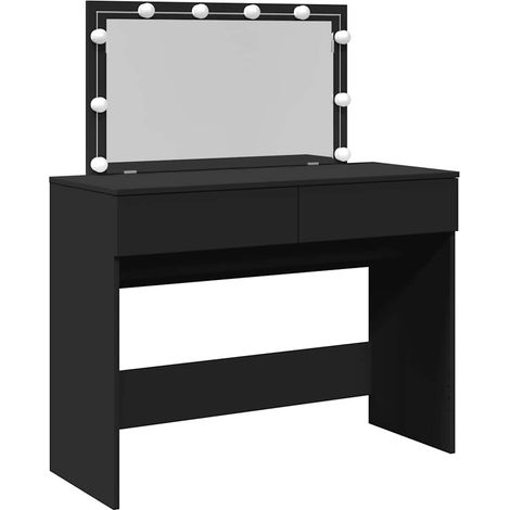 Maison Exclusive - Schminktisch mit LED-Beleuchtung Schwarz 100x4 (1/5)
