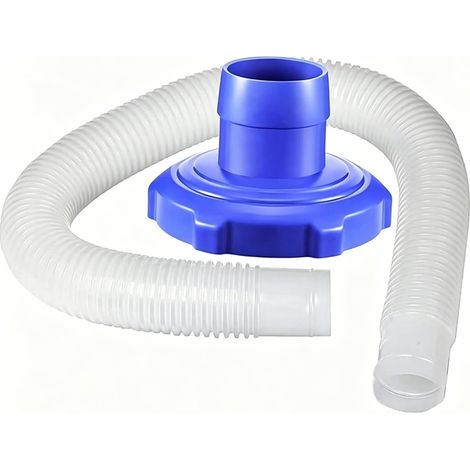 Adaptateur de tuyau pour filtre de skimmer de surface Tuyau et adaptateur de 1,5 pouce pour skimmers de piscine, ensembles tuyau et adaptateur pour piscines hors sol (tuyau de 70 cm) (1/5)