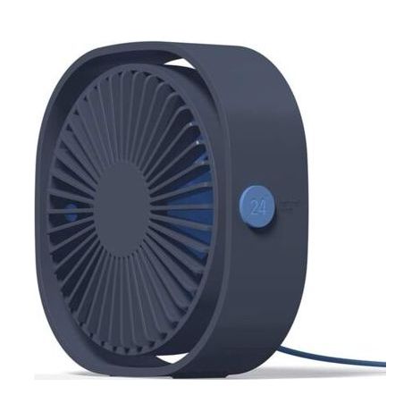 Ventilateur USB Mini Ventilateur Portable de Table Ventilateur Bureau Silencieux 3 Vitesses Réglable - Bleu- (1/5)