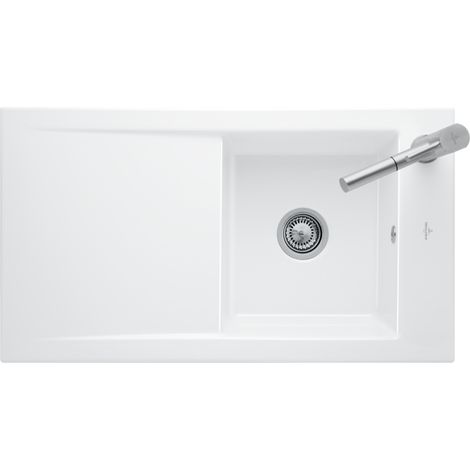VB flächenbündige Spüle Timeline 50 flat 33070F 865x475mm Rechteck Pure Black (1/2)