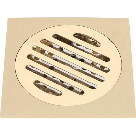 Siphon de douche Drain de plancher en laiton Drain de sol Insert de plancher avec égouttoir amovible pour Salle de bain cuisine Garage sous-sol (1/3)