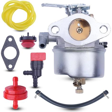 Adefol Carburetor for Tecumseh 632113A 632113 HS40 HSSK40 Engines with Fuel Filter Line and Primer Bulb for Oregon 50-662 MFG 1427 (1/5)