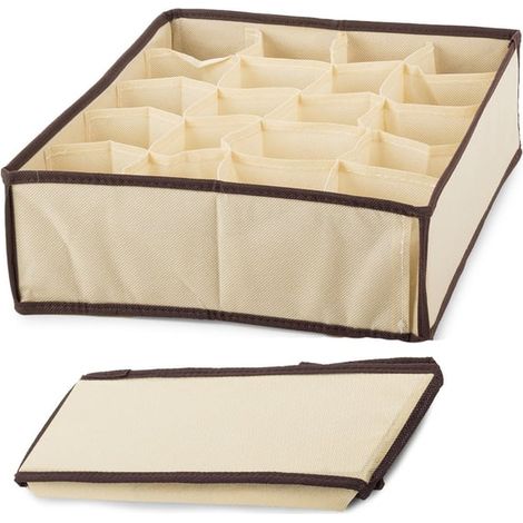 Boîte de rangement pour sous-vêtements - 20 compartiments (1/4)