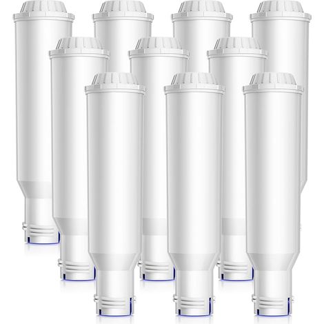 Nivona Lot de 10 filtres à eau de rechange pour cartouche filtrante Melitta, compatibles avec Krups F088/EA829S, Nivona, AEG, Bosch, Siemens