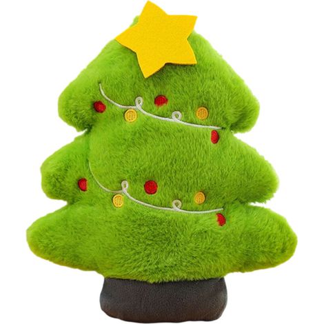 Peluche natalizio a forma di animale, Babbo Natale e albero di Natale, 25 cm