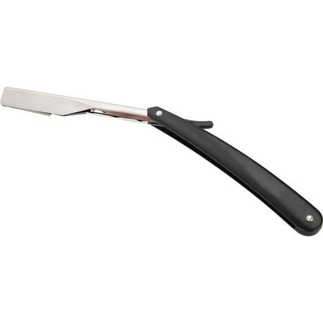 Rasoir droit professionnel pour barbier - Lame aiguisée en acier inoxydable pour salon
