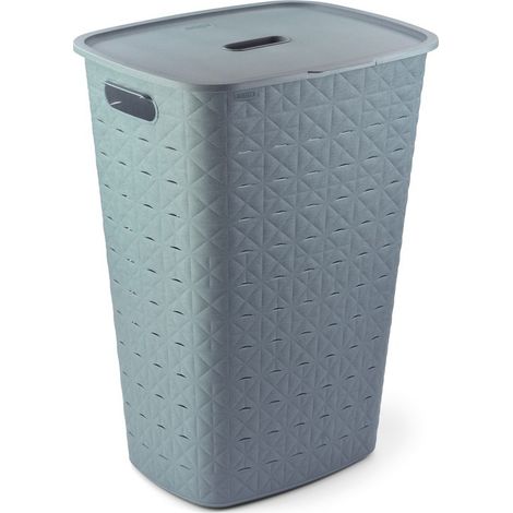 Curver Softex Wäschekorb 56 l in Türkis, 42x31,1x60