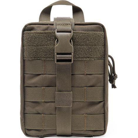 Taktische IFAK Tasche MOLLE Rip-Away mit Organisationspanel Grün