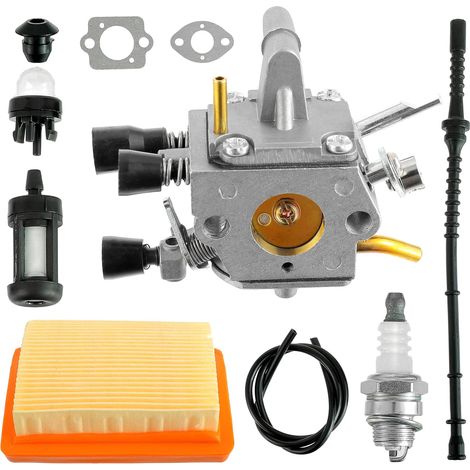 Kit pour Stihl FS120 FS200 FS020 FS202 FS300 FS350, FS 120 200 250 300 350 Joint + Filtre à air+ Filtre à carburant + Bougie d'allumage Pièces de rechange Ensemble d'outils de remplacement (1/5)
