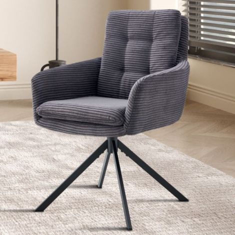 Chaise Luna  61 x 67 x 92 cm  Gris foncé (1/5)