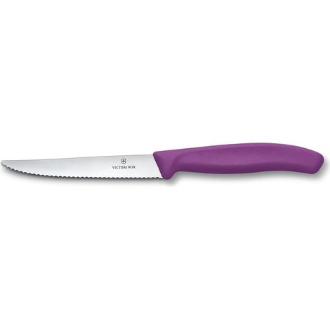 Victorinox Coltello da Bistecca / Pizza Lama 12 Cm Swiss Classic Manico Viola 1 Pz