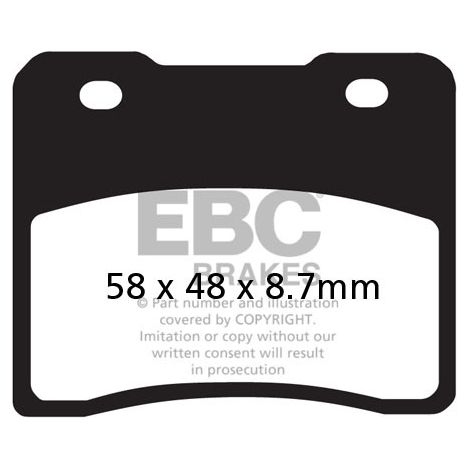 Pastillas de freno EBC FA102 (juego para 1 disco)