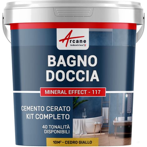 Microcemento bagno e doccia: microcemento impermeabile - 10 m² (in 2 strati) Cedro Giallo - ARCANE INDUSTRIES