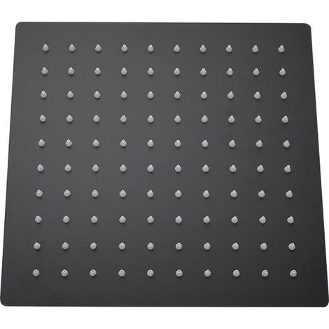 Pommeau de Douche Carré en Acier Inoxydable, Tête de Douche anti Calcaire 8 pouces/20cm- Finition Matifié, Carré (1/5)