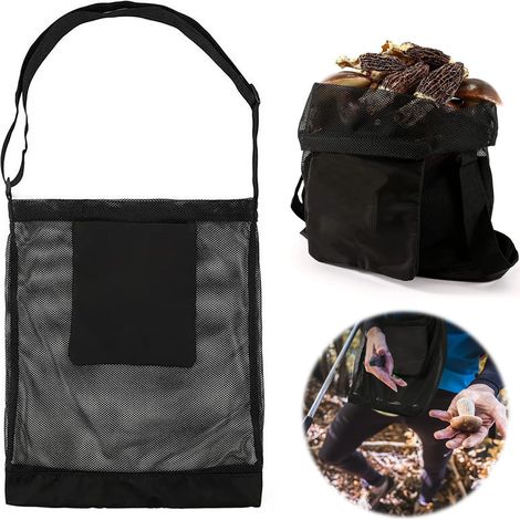 Pilzjagdtasche, Obstpflücktasche, Mesh-Erntetasche, Gemüseaufbewahrungstasche, Jagdtasche, faltbare Futtertasche