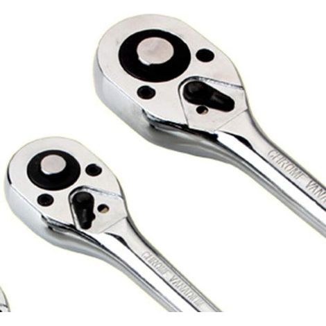 1/4 Zoll Schnellspann-Drehmomentschlüssel mit verstellbarem Antrieb und Doppelgewinde, Handwerkzeug, Steckschlüssel für die Reparatur von Haushaltsgeräten (1 Stück) (1/4)