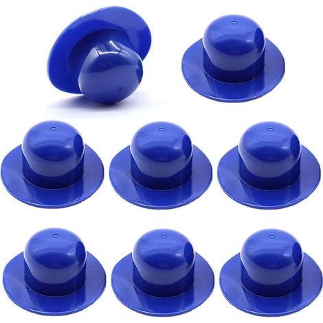 Tapón de repuesto para piscina, paquete de 6, con bomba de filtración y filtro (azul, corto) (1/5)