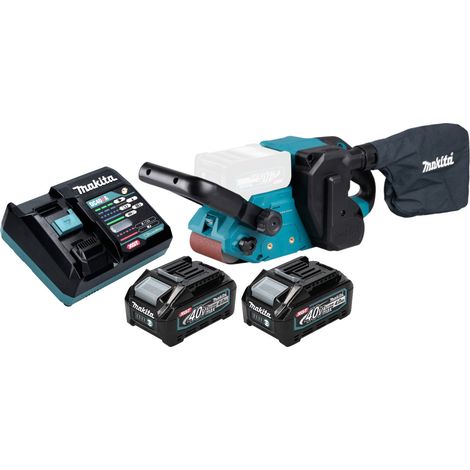 Makita BS 001 GM201 Ponceuse à bande sans fil 40 V max. 76 x 533 mm Brushless + 2x batterie 4,0 Ah + chargeur (1/5)