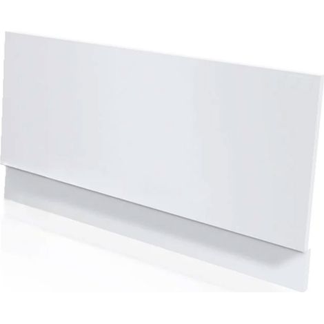 Duchy Waterproof 2-Piece PVC Bath End Panel 700mm W x 550mm H - Gloss White (1/2)