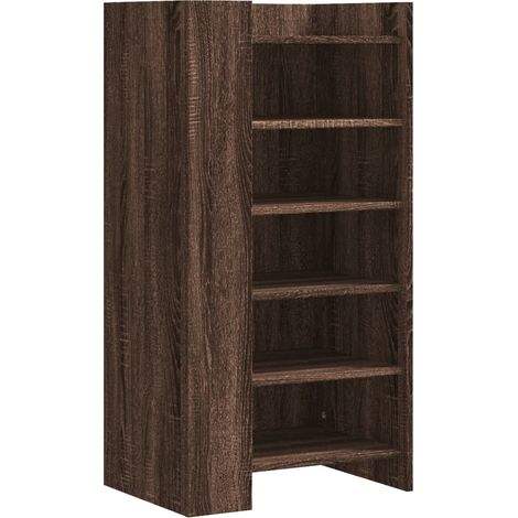 Maison Exclusive - Scarpiera Rovere Marrone 52x37,5x100 cm in Legno Multistrato