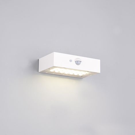 Applique murale solaire extérieure LED 3W blanche plate avec détecteur de mouvement ELVAS RL (1/3)
