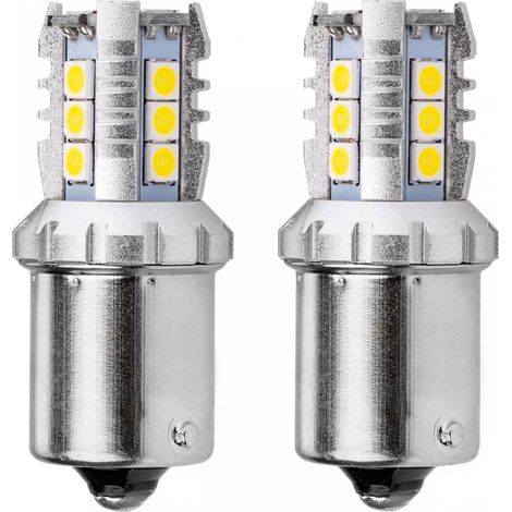 Bombillas LED Canbus 3030 16SMD 1156 BA15S P21W R10W R5W Blancas 12V 24V amio-02796 (1/3)