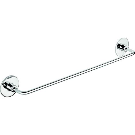 Porta Asciugamani Bagno da 40 cm Acciaio Cromo Moderno Minimal Wind