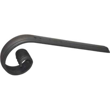 Crosse de main courante rainurée - Largeur 50mm épaisseur 14mm - Fer forgé - À souder - DECO FER FORGE
