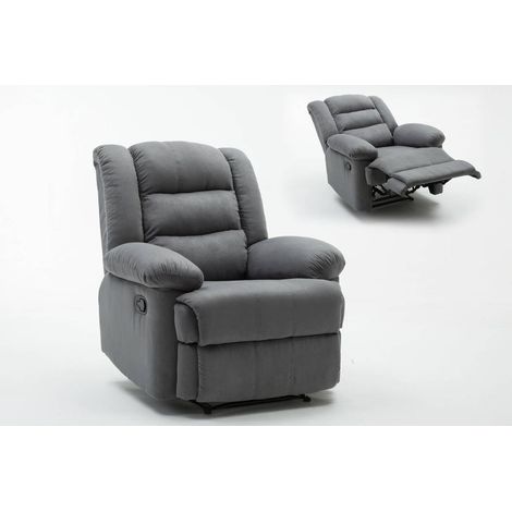 Sillón relax "Buckingham" - Gris claro
