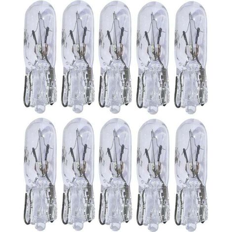 Lot de 10 ampoules T5 12V 1.2W pour tableau de bord.. (1/3)