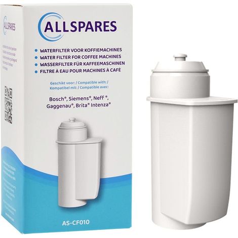 Filtro de agua AllSpares para cafeteras Siemens serie EQ, filtro de repuesto para BRITA Intenza