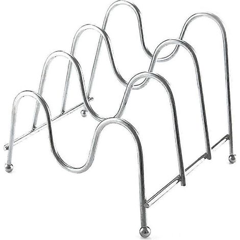 Dreistöckiger Topfdeckelhalter aus Metall, Schneidebrettablage, Geschirrhalter, Küchenorganizer