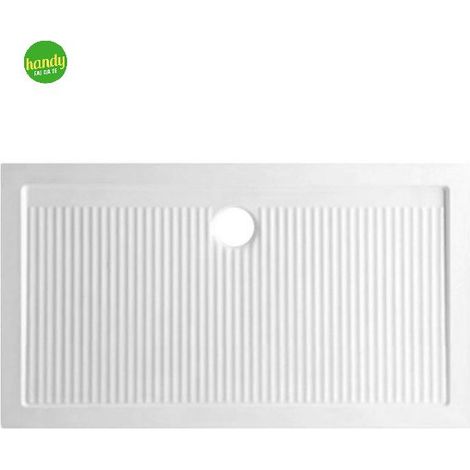 Piatto doccia rettangolare in ceramica modello ferdy h6,5 cm 70x140 AZZURRA (1/4)