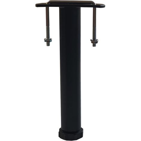 Ebac Literie – Pied de liaison métal H 21 à 32 cm – Pour sommier métal – Installation facile – Éco-conçu – Largeur cavalier 65 mm