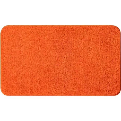 Tapis Salle de Bain Tapis Antidérapant Orange 40x60cm (1/5)