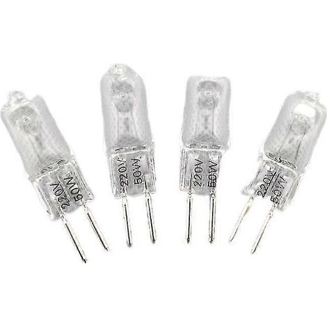 Confezione da 5 lampadine alogene 220v G5.3 35 W/50 W tipo di JC, giallo (1/5)